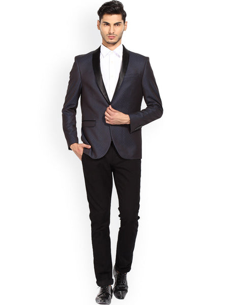 BLACKBERRYS NAVY SINGLE-BREASTED SLIM FIT BLAZER