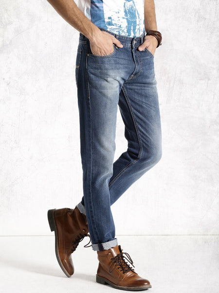 ROADSTER BLUE TAPERED FIT JEANS