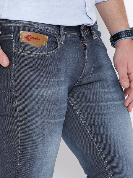 NUMERO UNO NAVY WASHED MORICE FIT JEANS