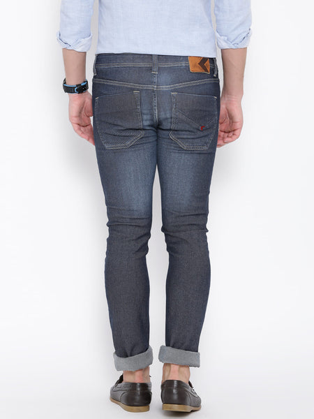 NUMERO UNO NAVY WASHED MORICE FIT JEANS