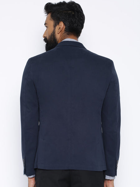 CODE BY LIFESTYLE NAVY SINGLE-BREASTED BLAZER
