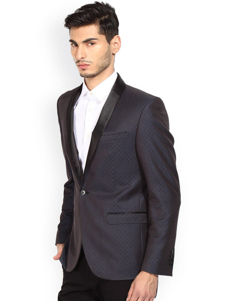 BLACKBERRYS NAVY SINGLE-BREASTED SLIM FIT BLAZER