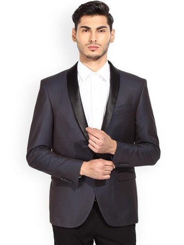 BLACKBERRYS NAVY SINGLE-BREASTED SLIM FIT BLAZER