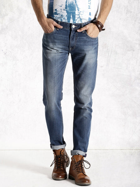 ROADSTER BLUE TAPERED FIT JEANS