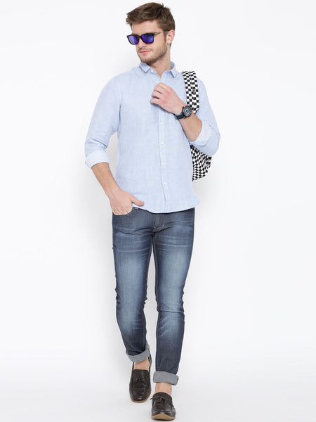 NUMERO UNO NAVY WASHED MORICE FIT JEANS