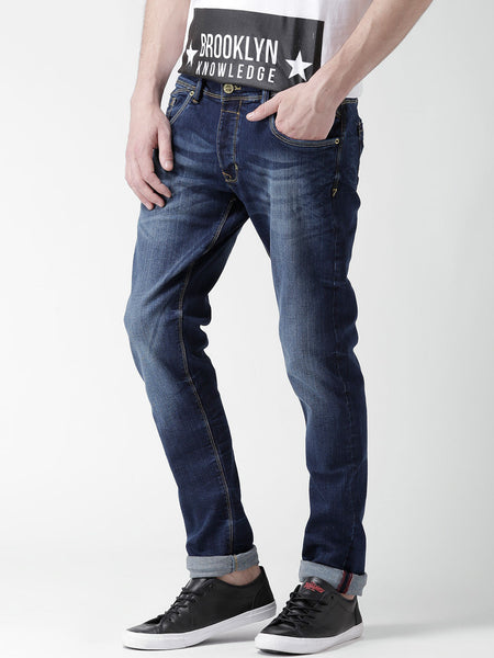 ALCOTT NAVY WASHED JOHNNY SKINNY FIT JEANS