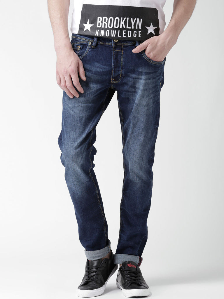 ALCOTT NAVY WASHED JOHNNY SKINNY FIT JEANS