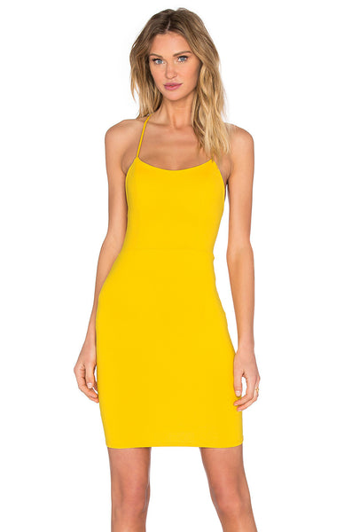 CROSS BACK MINI CAMI DRESS