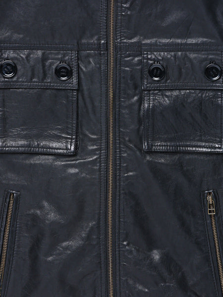 MEN BLACK LEATHER JACKET